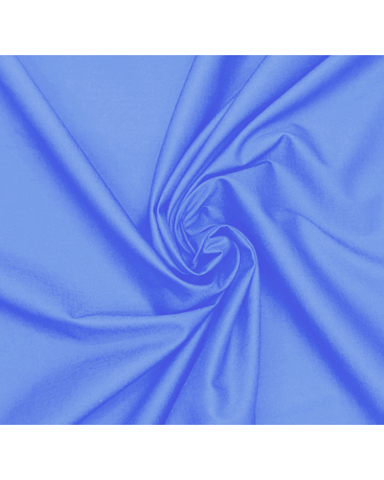Tecido Tricoline Silky Lisa cor - 4515 (Azul Médio)